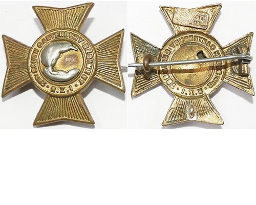B06/012a. 2nd (SOUTH CANTERBURY) REGIMENT, right collar badge BM